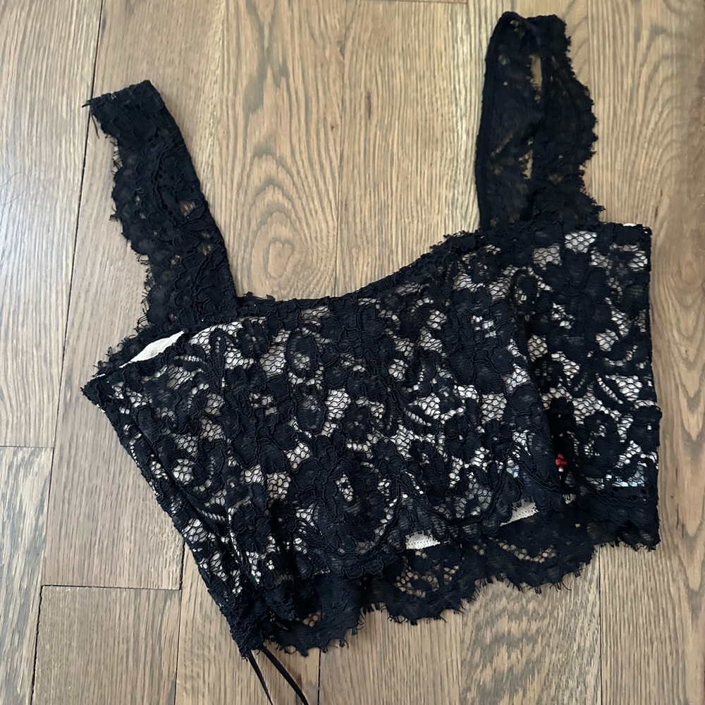 Zara Black Lace Top - Picture 3 of 3